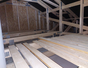 Zateplení stropu dřevostavby rodinného domu pomocí dřevovlákna